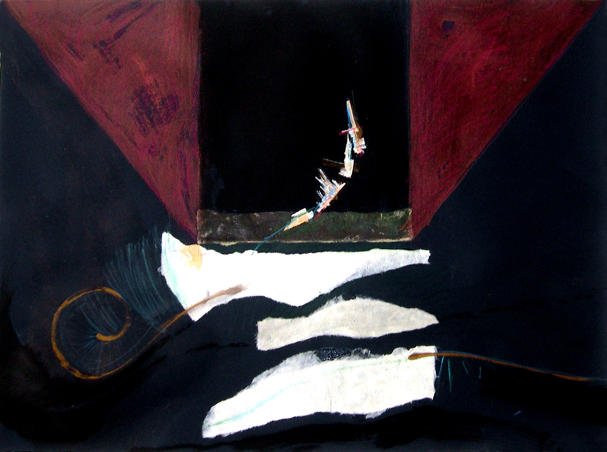 Maroon Dreams — painting by Susana Amundaraín